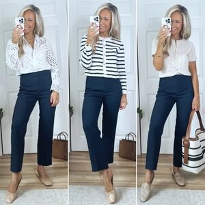 Theory Terry Tapered Lightweight Strech Virgin Wool Ankle Ponte Pants NWOT